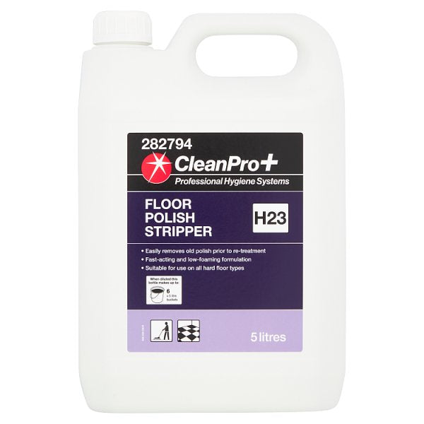 CleanPro+ Floor Polish Stripper H23 5 Litres Case of 2 CleanPro+