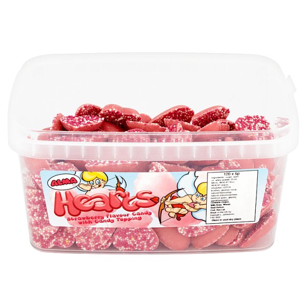 Alma Pink Hearts 120 Pieces Case of 1