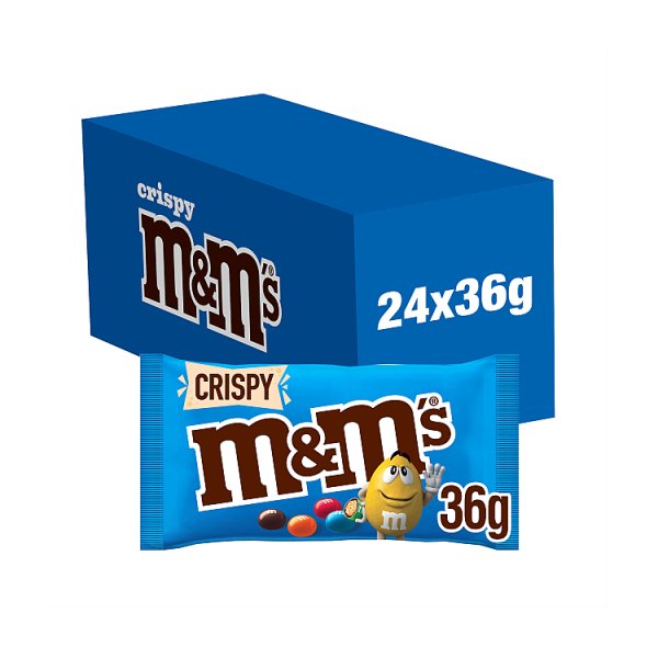 M&M'S Milk Chocolate Crispy Bag 36g Case of 24