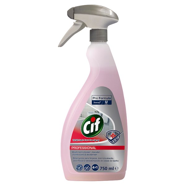Cif 4in1 Washroom Spray 750ml Case of 1 Cif