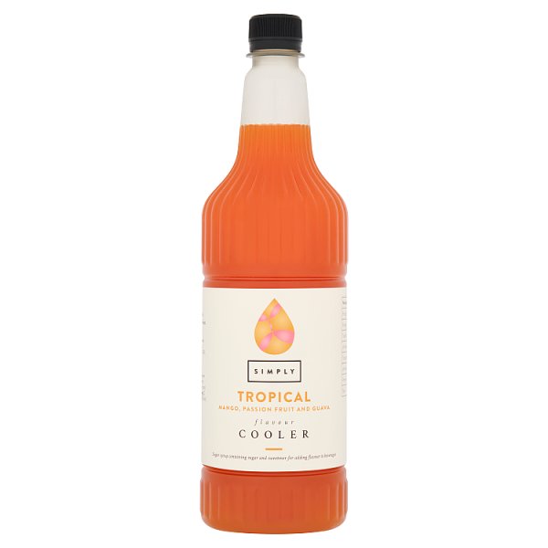 Simply Tropical Mango, Passion Fruit and Guava Flavour Cooler 1 ltr Case of 1 Simply Tropical