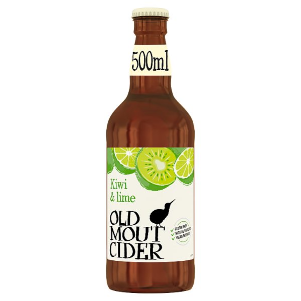 Old Mout Cider Kiwi & Lime Bottle 500ml Case of 12