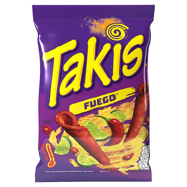 Takis Fuego Chilli and Lime 180g Case of 10