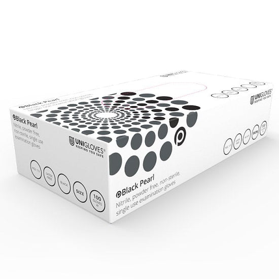 Black Pearl Nitrile Powder Free Gloves, unit (Large) Case of 1 Black Pearl