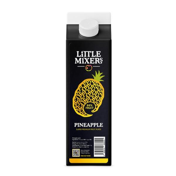 Little Mixers Super Premium Pineapple Puree 1ltr Case of 1 Little Mixers