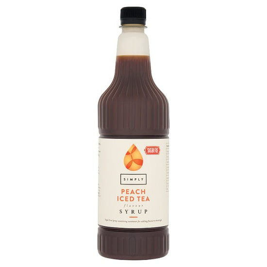 Simply Sugar Free Peach Iced Tea Flavour Syrup 1ltr Case of 1 Iced Tea