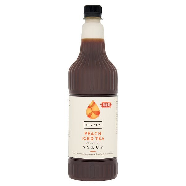 Simply Sugar Free Peach Iced Tea Flavour Syrup 1ltr Case of 1 Iced Tea