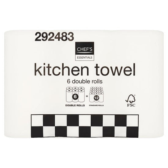 Chef's Essentials 6 Kitchen Towel Case of 1 Chef's