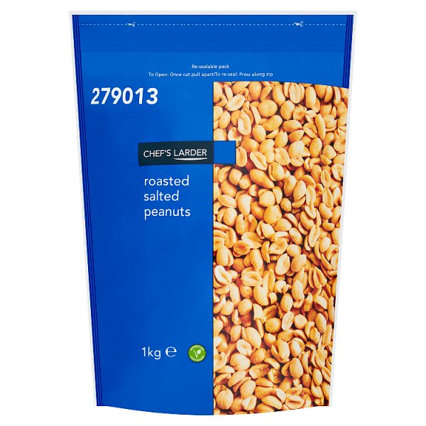 Chef's Larder Roasted Salted Peanuts 1kg Case of 1