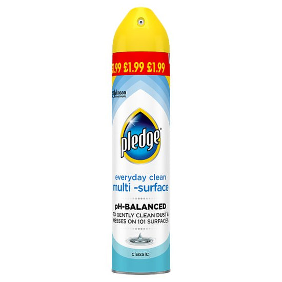Pledge Multi-Surface Aerosol, 250ml Case of 6 Pledge