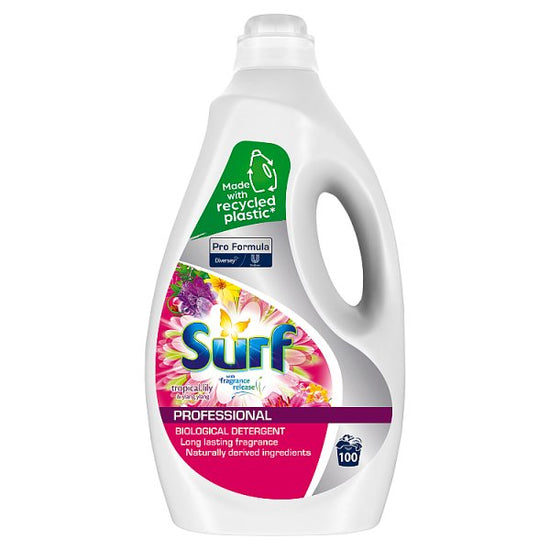 Surf Pro Formula Tropical Lily & Ylang Ylang Professional Biological Detergent 5L Case of 1 Surf