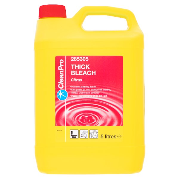 CleanPro Thick Bleach Citrus 5 Litres Case of 1 CleanPro