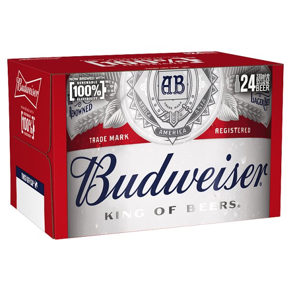Budweiser Beer 24 x 330ml Case of 24