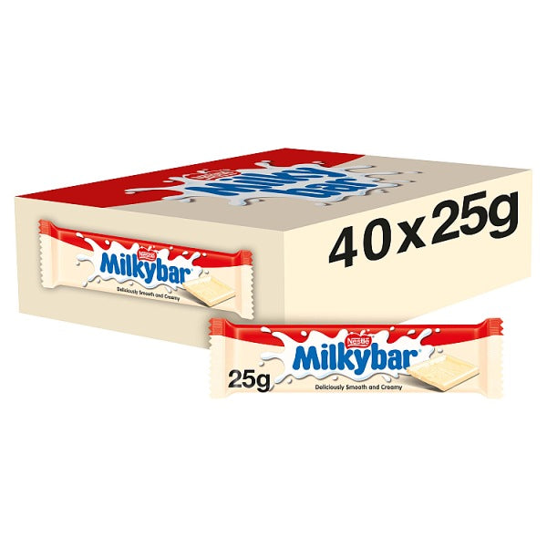 Milkybar White Chocolate Bar 25g Case of 40