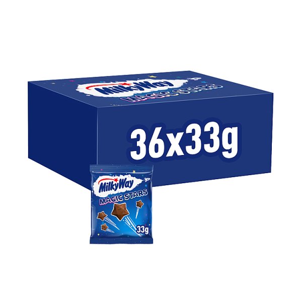 Milky Way Magic Stars Milk Chocolate Bag 33g Case of 36