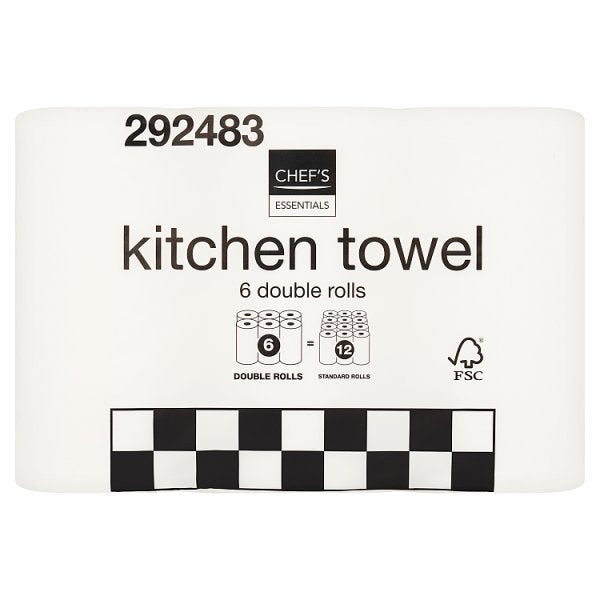 Chef's Essentials 6 Kitchen Towel  Case of 3 Chef's