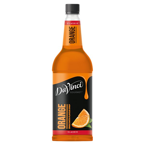 DaVinci Gourmet Classic Orang Single Batch Flavour Syrup 1L Case of 1 DaVinci