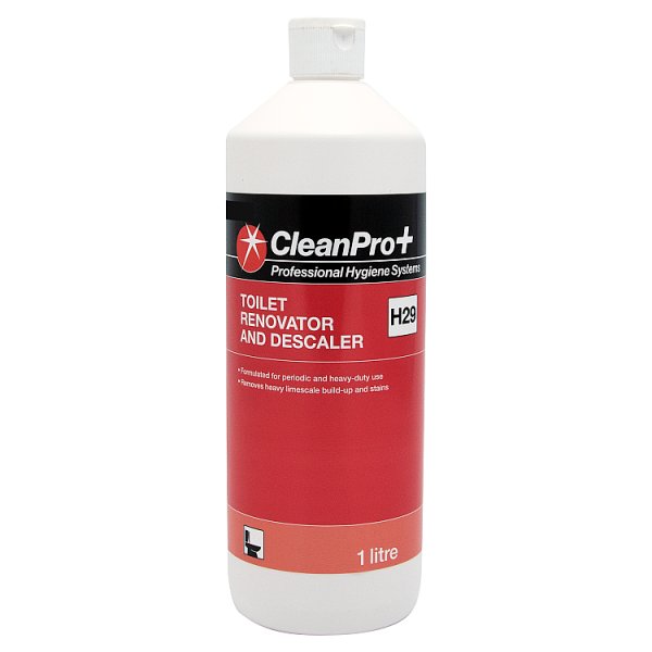 CleanPro+ Toilet Renovator and Descaler H29 1 Litre Case of 6 Clean Pro+