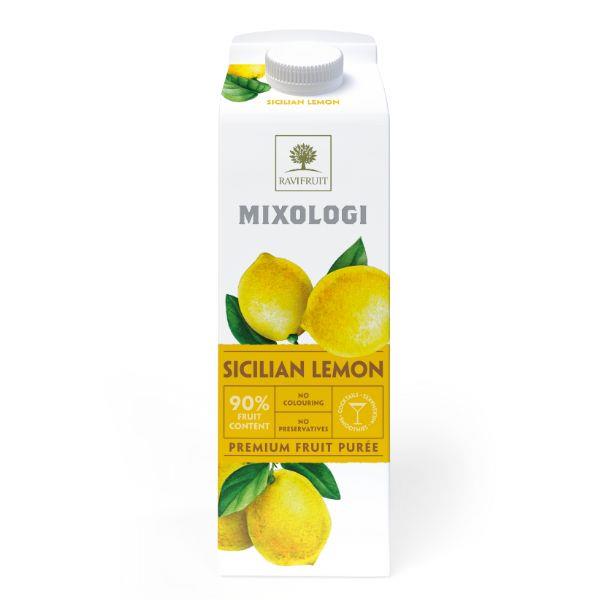 Ravifruit Mixologi Sicilian Lemon Puree 1ltr  Case of 1 Mixologi