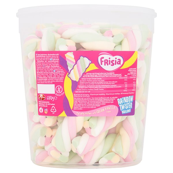 Frisia Rainbow Twister Mallows 680g Case of 6