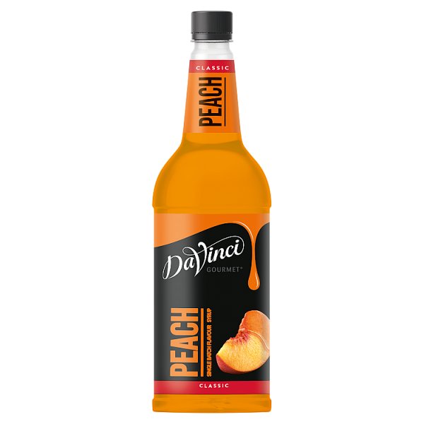 DaVinci Gourmet Classic Peach Single Batch Flavour Syrup 1L Case of 1 DaVinci