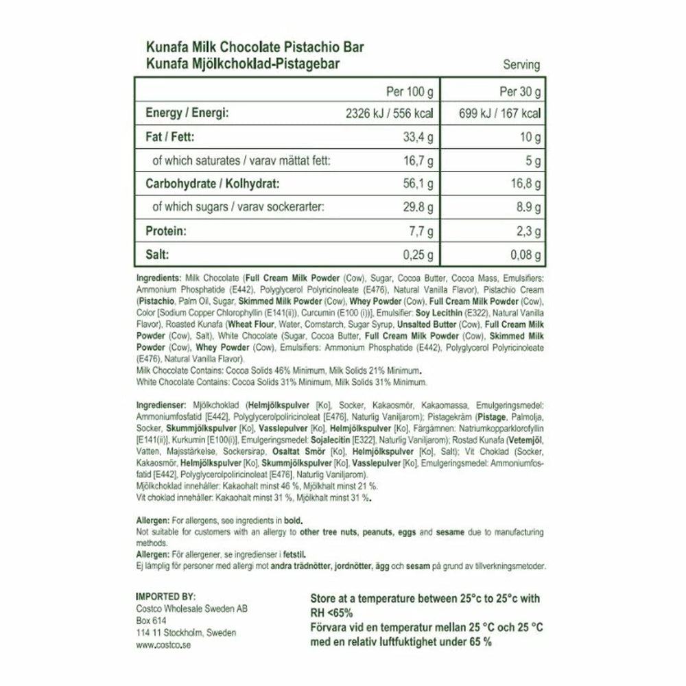 Pistachino Dubai Bar Gift Set, 3x185g