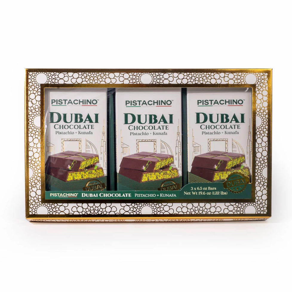 Pistachino Dubai Bar Gift Set, 3x185g