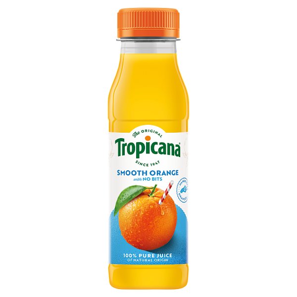 Tropicana Smooth Orange Fruit Juice 300ml Case of 8
