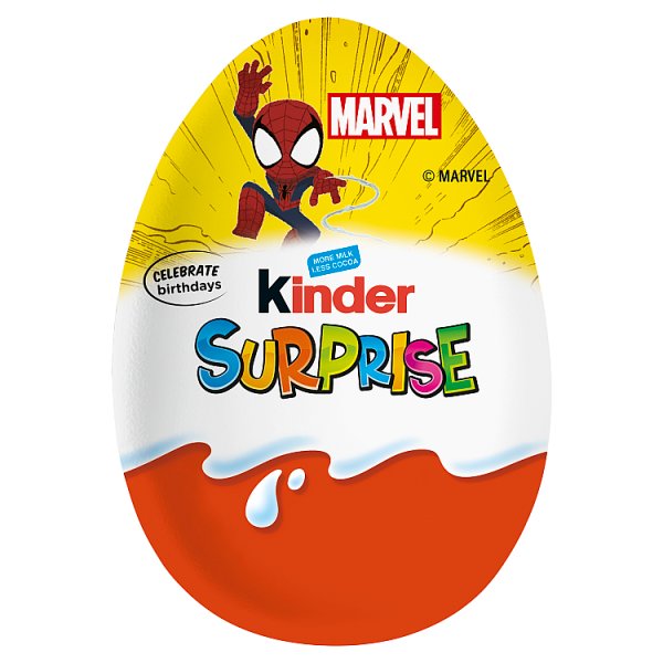 Kinder Surprise Milk Chocolate Egg With Toy Avengers 20g Case of 36