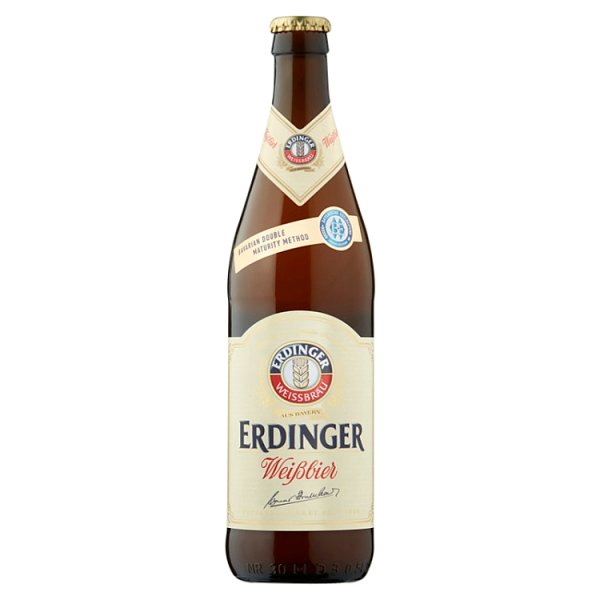 Erdinger Weissbier Wheat Beer 500ml Bottle Case of 12