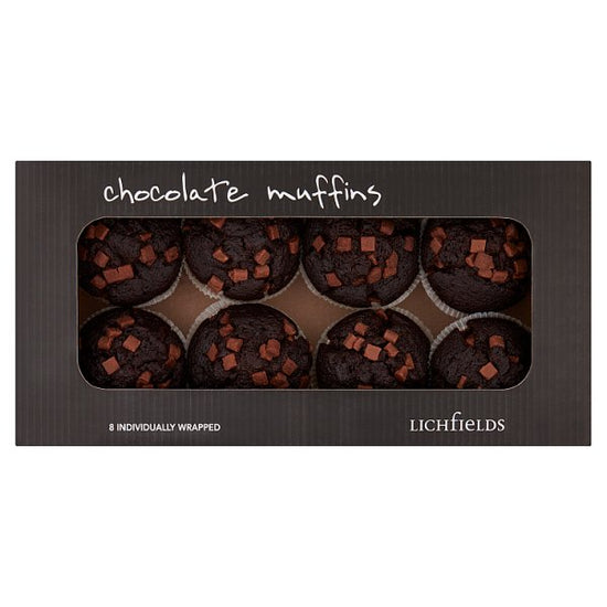 Lichfields Chocolate Muffins Case of 8 Lichfields