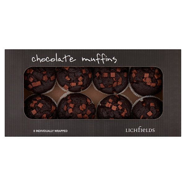 Lichfields Chocolate Muffins Case of 8 Lichfields