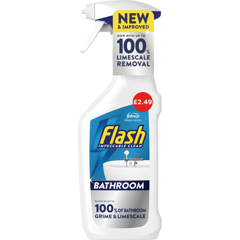 Clean Flash Soap Flash Bathroom Cleaning Spray 500ml Case of 10 - British – British ...