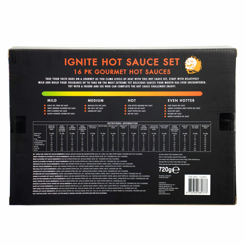 Ignite Hot Sauce Variety Pack, 16 Pack