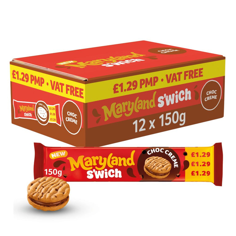 Maryland S'wich Choc Creme 150g x 12
