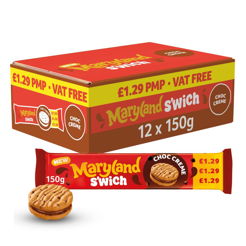 Maryland S'wich Choc Creme 150g x 12