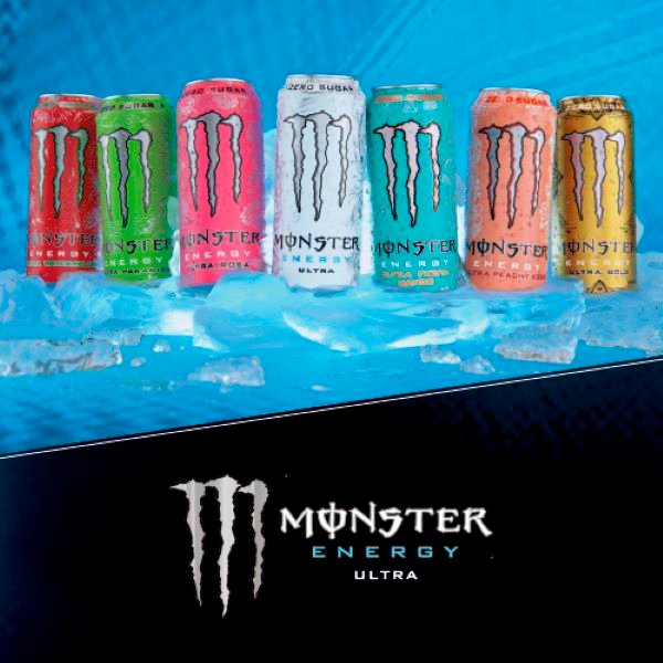 Monster Ultra Fiesta Mango Energy Drink 500ml PM £1.65 (Case of 12) - British Hypermarket-uk