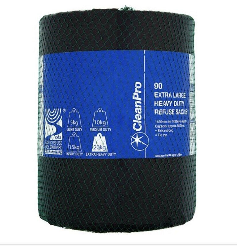 CleanPro 90 Extra Large Heavy Duty Refuse Sacks CleanPro