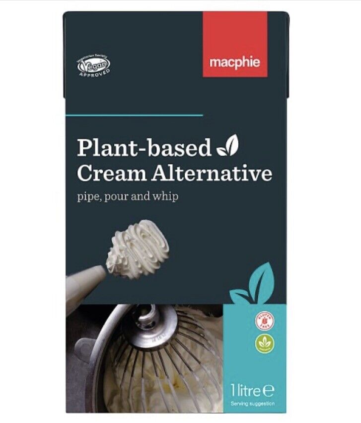 Macphie Plant-Based Cream Alternative 1 Litre, Case of 12 Macphie