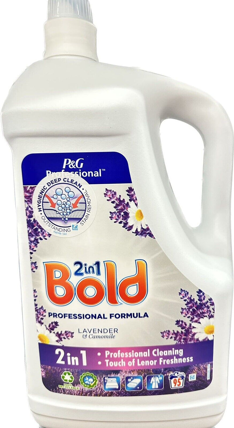 Bold 2In1 Professional Washing Liquid Lavender & Camomile 95 Washes 4.75L P&G Professional