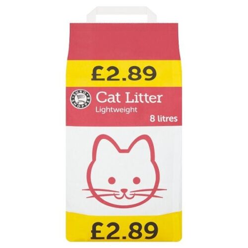 Euro Shopper Cat Litter Lightweight 8 Litres [PM £2.59 ], Euro Shopper
