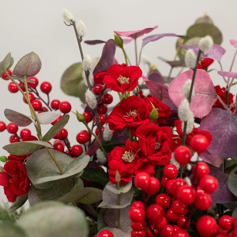 Artificial Winter Bouquet in Vase