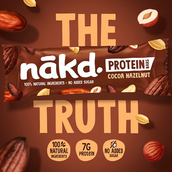 nakd. Protein Cocoa Hazelnut Fruit & Nut Bar 45g x 16