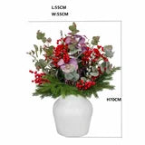 Artificial Winter Bouquet in Vase
