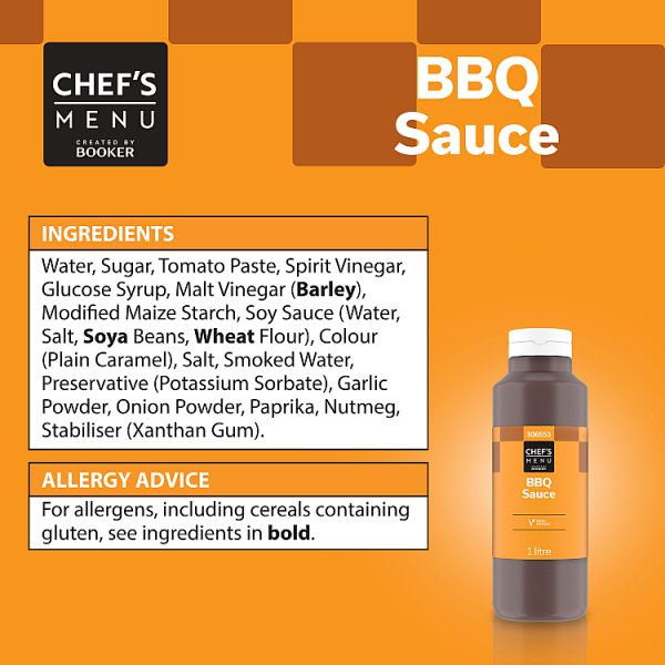 Chef's Menu BBQ Sauce 1 Litre