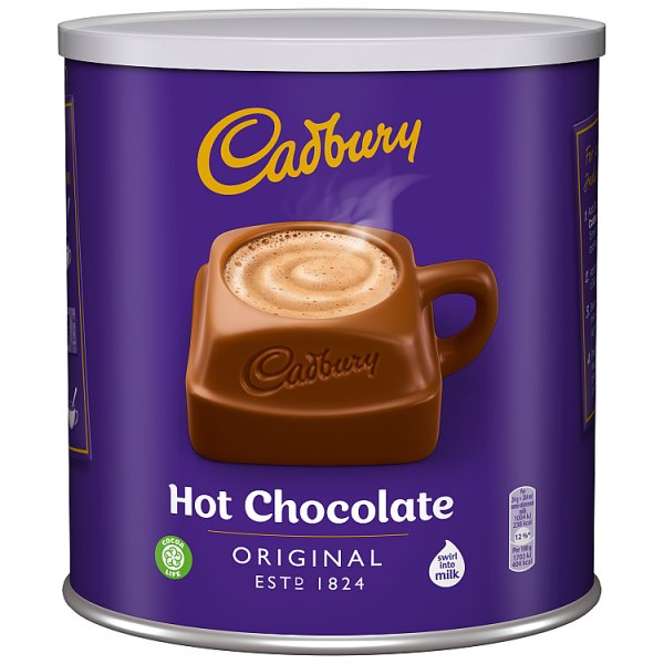 Cadbury Hot Chocolate Large Tub 2Kg (BBF - 10/12/2026)