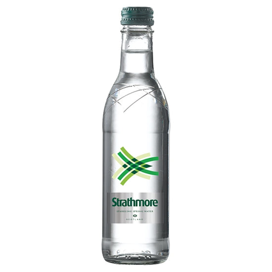 Strathmore Sparkling Spring Water 330ml Glass Bottle, Case of 24 Water ...