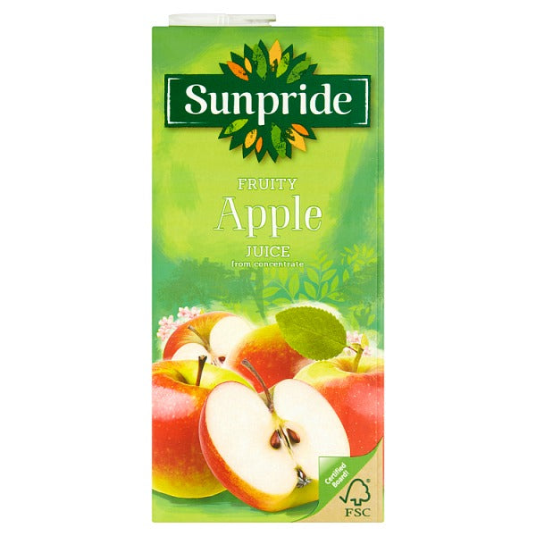 Sunpride Fruity Apple Juice from Concentrate 1 Litre, Case of 12 British Hypermarket-uk Sunpride
