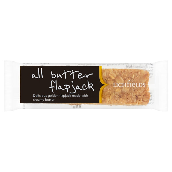 Lichfields All Butter Flapjack 65g, Case of 18 Lichfields