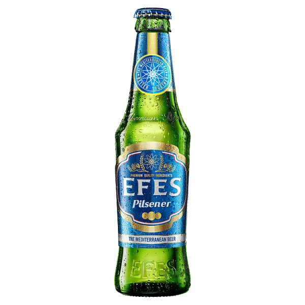 Efes Pilsener Beer 33cl, Case of 24 Efes